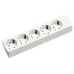 Martin Kaiser - Tafelcontactdoos - Wit - Langwerpig - 5 Voudig - Met Montageplaat