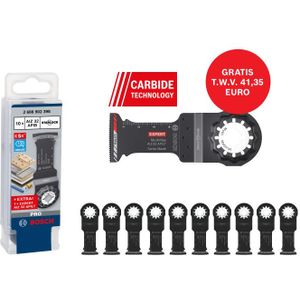 Bosch Accessoires Starlock AIZ 32 APIB BIM, Wood+Metal, Curved-Tec 32 x 50 - 10 stuks verpakking + Expert AIZ 32 APILT - 2608902398