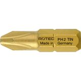 Rotec PRO Insertbit PH 1 L=25mm C 6,3 TIN - 10 stuks - 8002001