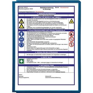 Durable Zichtpaneel | polypropyleen met profielframe | rood DIN A4 | reflexie-arm | 5 stuks in zak - 560603 560603a