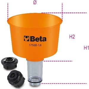 Beta - 1758B - Ant-Terugslagtrechter - 1600 Ml - Met Snelkoppelingen