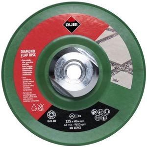Rubi Flap disc 50/60 COA. Korrel | 125mm | M14 - 32937