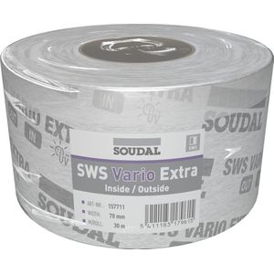 Soudal - SWS Vario Extra - Vochtregulerende Folie - Wit - 70 mm x 30 m