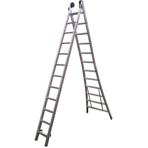 Little jumbo Reformladder SuperPRO geanodiseerd uitgebogen bomen - 2x14 - 1250400214