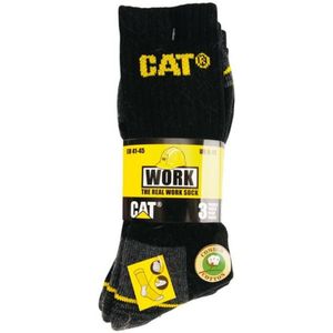 CAT CAT Werk Sokken 3 Paar | Zwart/Grijs 96 | Maat 46-50 - 11.030.026.47 - 11.030.026.47
