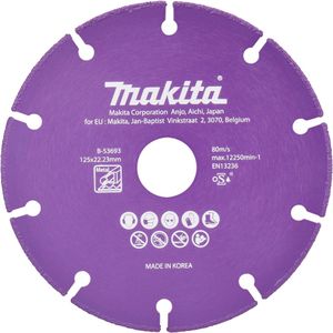 Makita Accessoires Doorslijpschijf staal 125x22,23x1,3mm - B-53693 B-53693