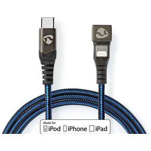 Nedis USB-Kabel | Apple Lightning 8-Pins naar USB-C Male | 480 Mbps | 1 m | 1 stuks - GCTB39650AL10 GCTB39650AL10