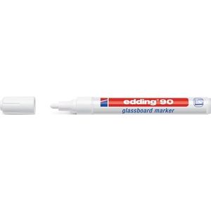 Edding Glasboardmarker | wit | streepbreedte 2-3 mm ronde punt | 10 stuks - 4-90049 4-90049