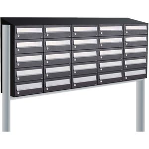 Allux Hive Set 5-Breed, 5-Hoog Met Dak Op Statief Zwart - 40030070_5x5ds
