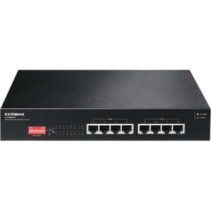 Edimax Lange afstand 8-poorts Gigabit PoE+-switch met DIP-switch | 1 stuks - GS-1008P V2 GS-1008P V2