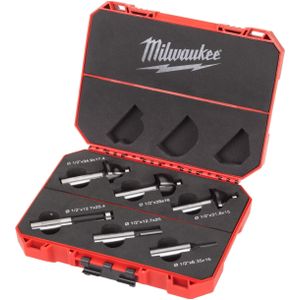 Milwaukee Router bit set 12.7mm - 6 pc Bovenfrezen set 12,7mm UK (6-delig) - 4932493579
