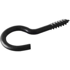 Homefix Schroefhaak Zwart 100Mm | 2 stuks - 6701.31.11040