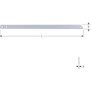 Rotec Lucht-decoupeerzaagbladen 530x28x1,5 mm/14tpi (69) - 5170040