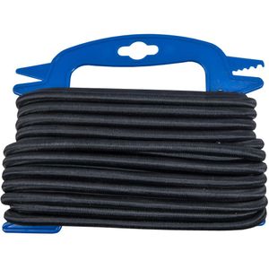 Connex - Gummi-Snoer - Zwart - Polypropyleen/Rubber - 10M/8Mm