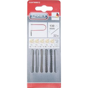 Connex - Bladzaagblad - Hout/Metaal - 22 Stuks