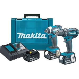 Makita - DLX2127X1 Combiset - Boor-/schroefmachine + Slagschroevendraaier - Gele