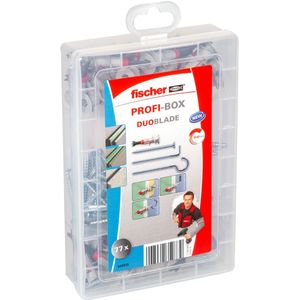 Fischer 548859 | Profi-Box | DuoBlade | gipsplaatpluggen met schroeven en haken | 77 Delig - 548859