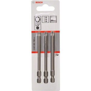 Bosch Accessoires 3-delige bitset Extra Hard T20; T25; T30; 89 mm 3st - 2607001760