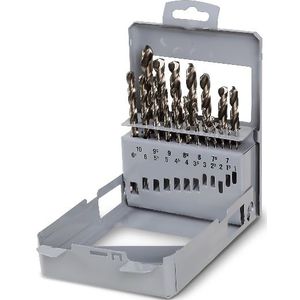 Beta Set spiraalboren, korte uitvoering HSS-CO 8% volledig geslepen (art. 415) in kistje 415/SP49 - 004150431