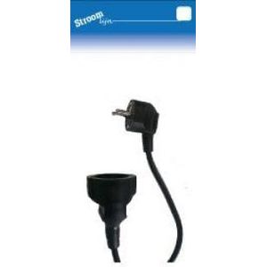 Stroomlijn  Verlengsnoer 3x1 zwart 10 mtr - 6666840