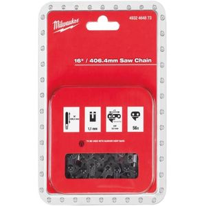 Milwaukee Accessoires Ketting v kettingzaag 3/8" x 406 x 1,1 - 4932464873