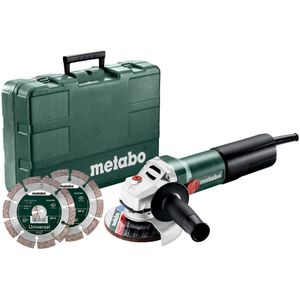 Metabo WQ 1100-125 Set | Haakse slijper | 125 mm | 1100 Watt | 12000 /min | In doos - 610035510