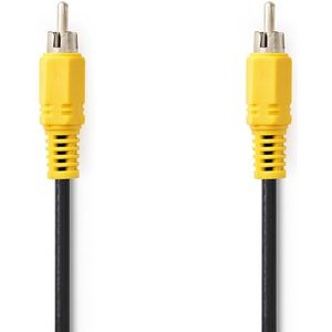 Nedis Composiet Videokabel | RCA Male | RCA Male | 5 m | 1 stuks - CVGP24100BK50 CVGP24100BK50