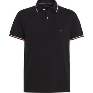 Tommy Hilfiger Slim Fit Polo van Biologisch Katoen Zwart