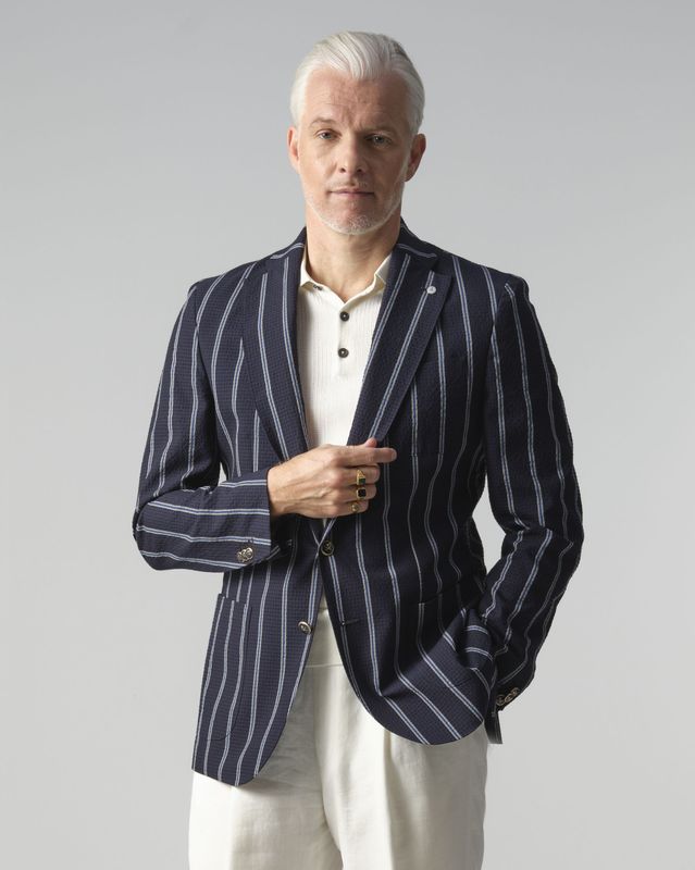 Dutch Dandies - Arno Kantelberg Daryll - Colbert - Navy Streep