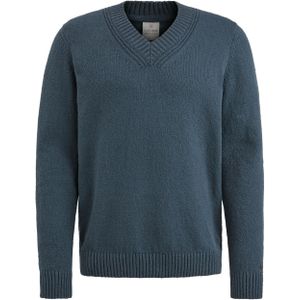 Cast Iron - Trui - Blauw - V-hals - Lange Mouw