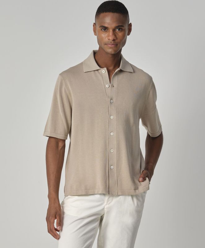 Dutch Dandies - Hardwick - Polo - Taupe - Korte Mouwen