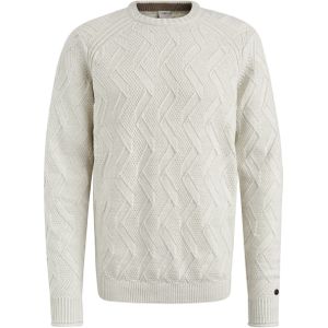 Cast Iron Trui ronde haLange mouw Wit