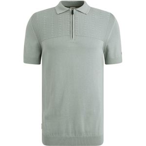 Cast Iron - Poloshirt - Grijs - 100% Katoen - Gebreid Patroon