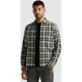 Cast Iron - Casual Overhemd - Grijs Geruit - Lange Mouw