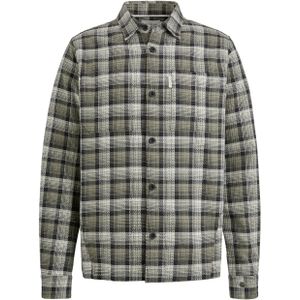 Cast Iron - Casual Overhemd - Grijs Geruit - Lange Mouw