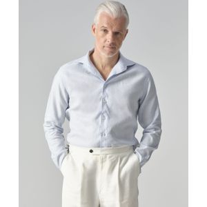 Dutch Dandies BusineKorte mouw Heren Overhemd Blauw