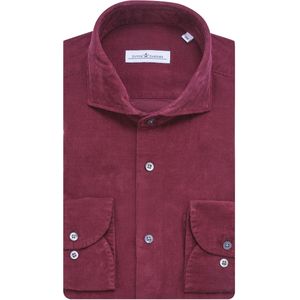 Dutch Dandies - Casual Overhemd - Donkerrood - Lange Mouwen