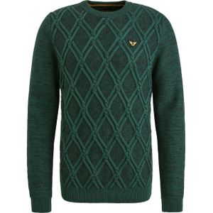 PME Legend - Trui ronde hals - Groen - Gebreide trui