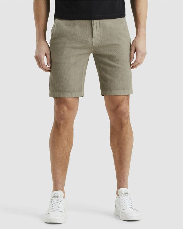 Cast Iron - Heren Chino Shorts - Grijs - Linnen