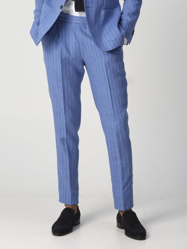 Dutch Dandies - Mix&Match Pantalon Portofino DD332 - Blauw - Modern Fit