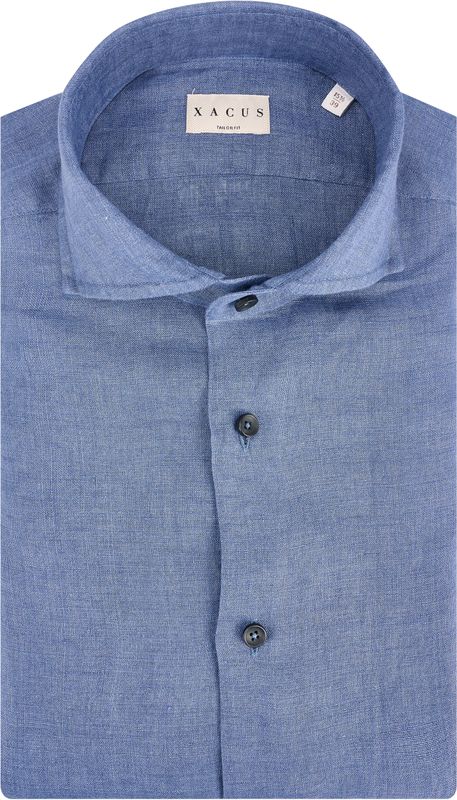 Xacus BusineKorte mouw Heren Overhemd Wit