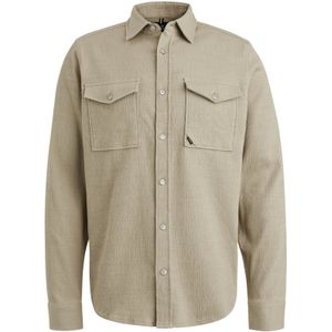 Vanguard - Casual Overhemd - Beige - Katoen - Lange Mouwen