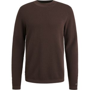 Cast Iron - Trui - Bruin - Ronde Hals - Lange Mouw