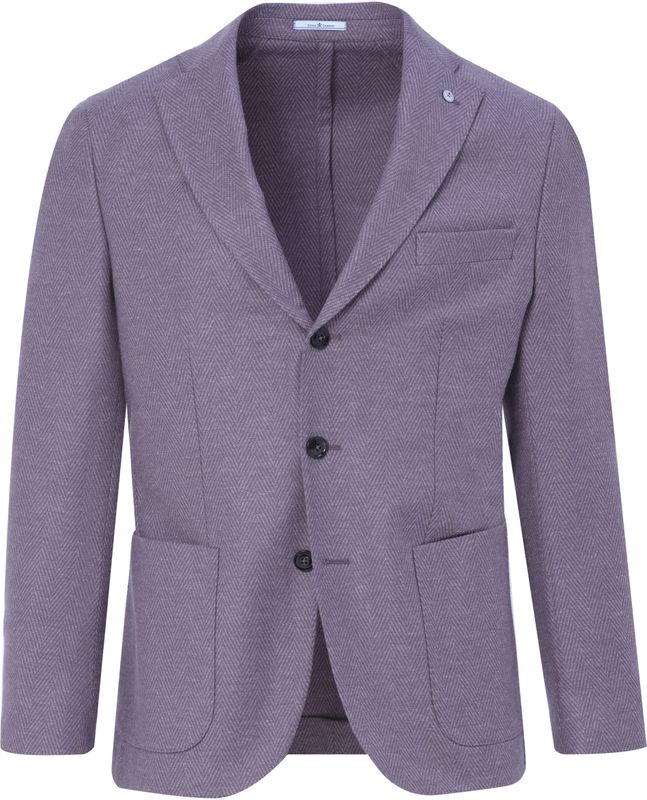 Dutch Dandies - Damon - Colbert - Lichte Paarse Kleine Ruit