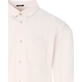 DENHAM Bridge Casual Heren Overhemd - Wit met Klassieke Kraag