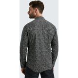 PME Legend - Casual Overhemd - Zwart - Lange Mouw