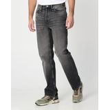 Denham - Dagger - Jeans - Zwart - Katoen - Relaxte Pasvorm