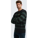 PME Legend - Gebreide Pullover - Katoenmix - Ronde Hals - Labelpatch