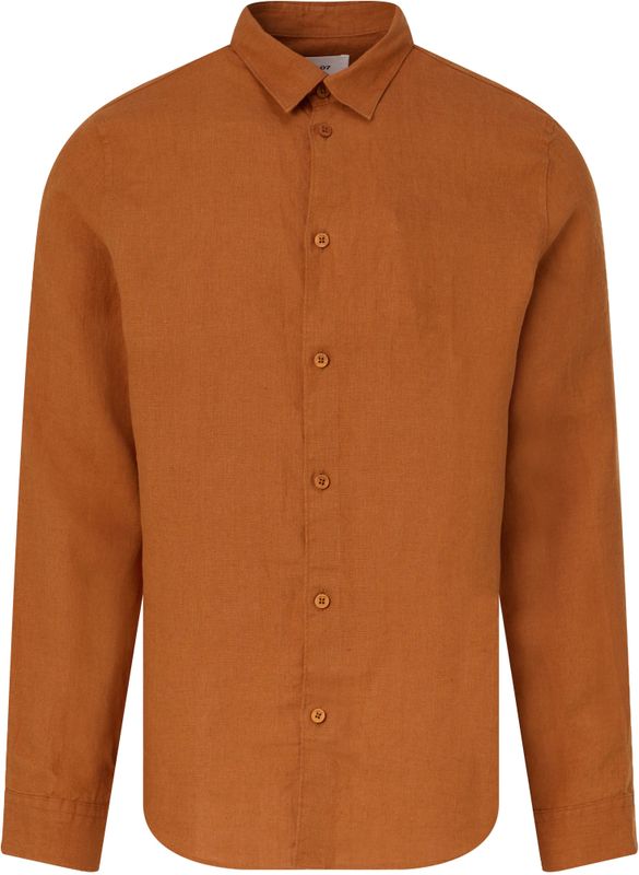 NN07 - Enzo - Overhemd - Oranje - Lange Mouw