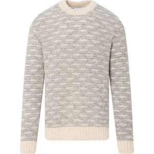 NN07 - Zackarias - Gebreide Trui - Grijs - Ronde Hals